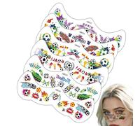 Autocollants Visage Fête Thème Football Auto-adhésifs