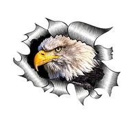 Autocollants Voiture 3D,iSpchen Autocollant de Voiture Aigle Autocollant en Vinyle pour Voiture Étanche Autocollant Aigle Déchiré Car Sticker Animal Personnaliser Car Stickers Funny Décoratif