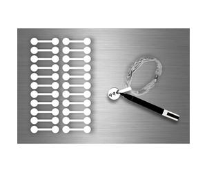 Autocollats Sticker Bijoux Prix Etiquette Magasin Bijouterie - Blanc / Lot De 22