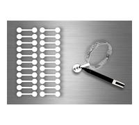 Autocollats Sticker Bijoux Prix Etiquette Magasin Bijouterie - Blanc / Lot De 44