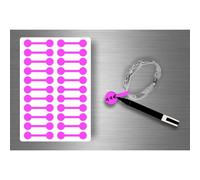 Autocollats Sticker Bijoux Prix Etiquette Magasin Bijouterie - Fushia / Lot De 110