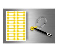 Autocollats Sticker Bijoux Prix Etiquette Magasin Bijouterie - Jaune / Lot De 44