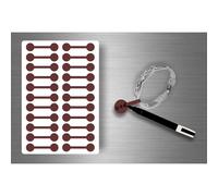 Autocollats Sticker Bijoux Prix Etiquette Magasin Bijouterie - Marron / Lot De 110