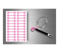 Autocollats Sticker Bijoux Prix Etiquette Magasin Bijouterie - Rose / Lot De 44