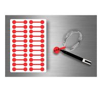 Autocollats Sticker Bijoux Prix Etiquette Magasin Bijouterie - Rouge / Lot De 110