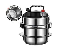Autocuiseur 1.6L En Acier Inoxydable 304 - Mini Cocotte Minute Portable Pour Camping Et Randonnée - Diamètre 18cm - Poids 1.8 lbs