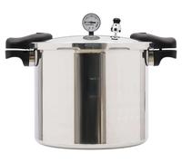 autocuiseur 22 L, paroi épaisse et antidéflagrante, surface polie, avec manomètre et soupape de sécurité, jaune clair