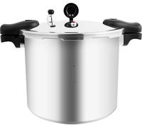 Autocuiseur - 22 litres - Alliage d'aluminium et bakélite - Couvercle extérieur - Pression max. 90 kPa - 32 × 28 cm - Argent