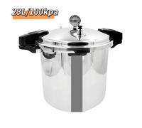 Autocuiseur 23L - 100kpa Cocotte minute - Soupape de sécurité antidéflagrante10 psi - Avec manomètre - 32cm diamètre - Hauteur 29cm