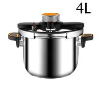 Autocuiseur 4 L - Ø21 cm - Cocotte-minute - Acier inoxydable - Antidéflagrant - durable - Compatible les plaques induction et à gaz