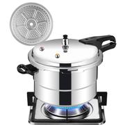 Autocuiseur, 5 L Casserole sous pression avec panier à vapeur - Casserole de cuisson en d'aluminium pour la maison Restaurant Poisson Viande Volaille Légumes