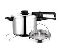 Autocuiseur 6 Litres, Induction, Acier Inoxydable 18/10, Régulateur de Pression DUAL Xpress