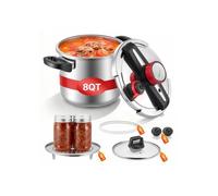Autocuiseur 7 L, Acier Inox, Panier Cuisson Couvercle Verre Trempé, 3 Niveaux Pression 100 kPa,Compatible Tous Feux