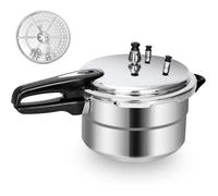Autocuiseur 7L Aluminium Tous Feux Gaz Induction - Cocotte Minute 24cm Avec Panier Vapeur - Grande Capacité Résistant Cuisine Maison