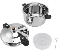 Autocuiseur 80kpa à double poignée en acier inoxydable de grande capacité pour cuisiner instantanément sur une cuisinière électrique à gaz 10L