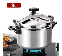 Autocuiseur 9L en Aluminium - Cuisson Rapide et Uniforme - Pour Gaz et Électricité - Usage Familial et Professionnel