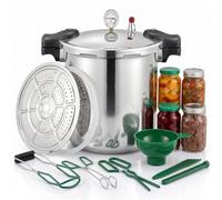 Autocuiseur à pression de 25 L et compatible avec l'induction Manomètre numérique de luxe intégré Avec 1 plateau de cuisson à la vapeur et relâchement de la pression 90Kpa/13Psi (+/- 5%)