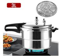 Autocuiseur Aluminium 3L - Pour Cuisinière Gaz et Induction - Épais et Sécurisé - Usage Domestique et Professionnel