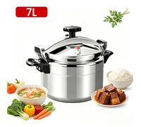 Autocuiseur Aluminium 7L | Compatible Gaz Uniquement | Double Fond Anti-Explosion | Poignée Bakélite | Cuisson Rapide & Économique