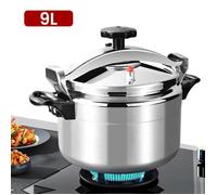Autocuiseur Aluminium 9L Haute Pression Multi-Usage Gaz Familial Restaurant Sécurisé Antidéflagrant Double Fond Facile à Utiliser