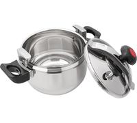 Autocuiseur - Cocotte-minute - 7 L - Acier inoxydable - 60 kPa - Pour cuisinière à gaz - Gris clair