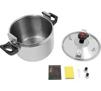 Autocuiseur - Cocotte-minute - Acier inoxydable 201 - Volume supérieur à 6 L - Pression 60 kPa - Pour cuisinière à gaz - Usage professionnel pour hôtels et restaurants - Gris clair