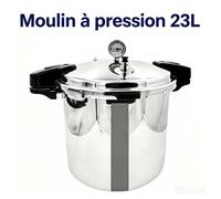 Autocuiseur de 23 L, manomètre, alliage d'aluminium, 10 psi,cuisinière à gaz & plaque à induction