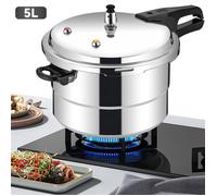 Autocuiseur en alliage d'aluminium - 22 cm de diamètre - 5 L - Compatible gaz/induction - Panier vapeur inclus