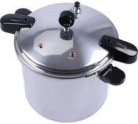 Autocuiseur en alliage d'aluminium à paroi épaisse d'une capacité de 23 litres avec fonction de cuisson rapide et indicateur de niveau pour cuisinières à gaz