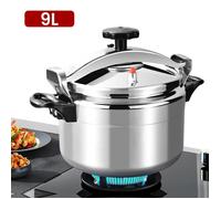 Autocuiseur En Aluminium 9L Résistant À La Pression, Haute Température, Pour Cuisine Gaz, Polyvalent, Sécurisé, À Double Fond