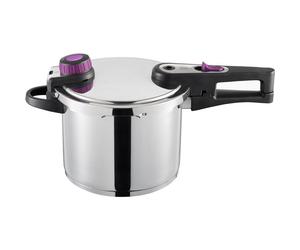 Autocuiseur - Induction - GSW - SYSTEM PLUS - 6 L - Ø 22 cm - Acier inoxydable massif 18/10 - Panier et support inclus