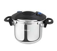 Autocuiseur Inox 9L Antiadhésif Tous Feux Induction Fermeture Sécurisé Signature Noir / Argent