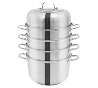 Autocuiseur, modèle à 5 niveaux, capacité de 9 litres, gris clair