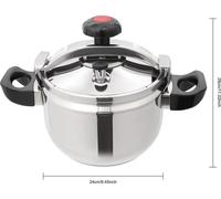 Autocuiseur professionnel - 7 l - Acier inoxydable 201 - Lourd et robuste - Cuisson rapide - Qualité gastronomique - Orange