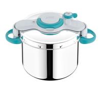 SEB Autocuiseur ClipsoMinut' Easy+ 9 L – Ouverture 1 main, Inox, Fabriqué en France, Bleu P4904916