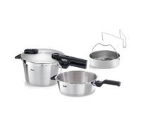 Autocuiseur VITAQUICK PREMIUM 2,5 l + 4,5 l, set de 2 pc, avec panier vapeur, Fissler