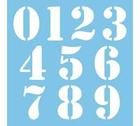 Autodomy Autocollants Numero Moto Café Racer Vintage Rétro 10 Unités | Stickers Numero pour Moto Quad ATV Scooter | Autocollant Moto Numéro (Blanc)