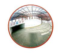AUTOFU Miroir convexe 45cm, miroir de rue grand angle 130°, réglable pour allée, parc et garage