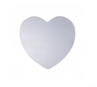 Autohesion Miroir décoratif en forme de cœur pour murs de salon et de chambre à coucher, avec bords lisses et attrait visuel amélioré (20 cm)