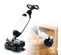 Autolaveuse Électrique Commerciale, Laveuse De Sol Professionnelle, Largeur De Nettoyage De 43 Cm 360 Nettoyage En Profondeur RPM, Double Brosse, Autolaveuse Électrique(White)