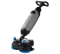 Autolaveuse-polisseuse commerciale Multi 17, alimentée par batterie, double brosse, rotation à 360°, 350 tr/min, double réservoir d'eau, 12 900 pi²