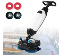 Autolaveuse-polisseuse-extracteur sans fil autopropulsée à usage commercial intensif, brosse motorisée rotative à 360° pour carrelage, moquette, vinyle, béton et sols de luxe, blanc