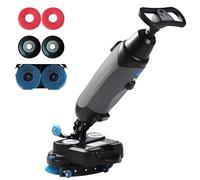 Autolaveuse Professionnelle 17", Double Brosse Rotative, 240 Tr/min, Gray | Couverture 1 200 M²/h, Batterie Lithium-ion Rechargeable Sans Fil, For Parquet Et Carrelage
