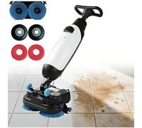 Autolaveuse Professionnelle 17", Double Brosse Rotative, 240 Tr/min, White | Couverture 1 200 M²/h, Batterie Lithium-ion Rechargeable Sans Fil, For Parquet Et Carrelage