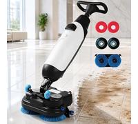 Autolaveuse Sol,Laveuse De Sol Sans Fil,Autolaveuse Compacte 36V-Double Brosse Rotative Et Raclette-Largeur Nettoyage 43Cm, Capacité Nettoyage 13000 Pi²/H, 180 Nettoyage Profondeur rpm White