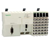 Automate programmable Schneider Electric, Modicon M258, 42 E/S, maître CANopen, Ethernet, Modbus, 24 VCC, bornes à ressort TM258LF42DT