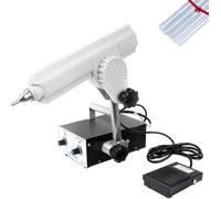automatique de dosage de colle thermofusible, pistolet à colle à pédale avec 125 bâtons de colle, buse de 2,6 mm, vitesse, température et angle réglables, chaîne de montage