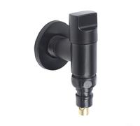 Automatique pour machine à laver Aqua Stop Valve en acier inoxydable (Noir)