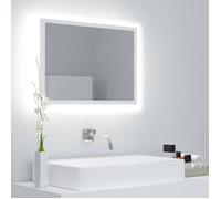 ""Automne/hiver"" Blanc Miroir à LED de salle de bain Blanc 60x8,5x37cm Acrylique - Hauteur:37cm DEC8528080