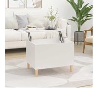 ""Automne/hiver"" Blanc Table basse carrée - Blanc 60x44,5x45cm - bois d'ingénierie - Hauteur:45cm DEC2288208